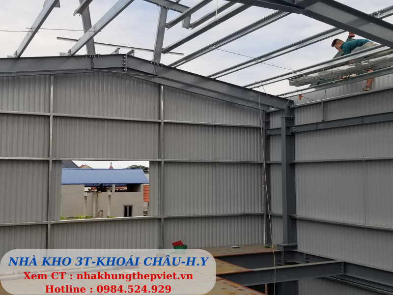 nhà kho,nhà kho 2 tầng, nhà kho 3 tầng, nhà khung thép, nhà khung sắt, nhà thép, nhà nâng tầng, nâng tầng nhà thép, cải tạo nhà, cải tạo nhà khung thép