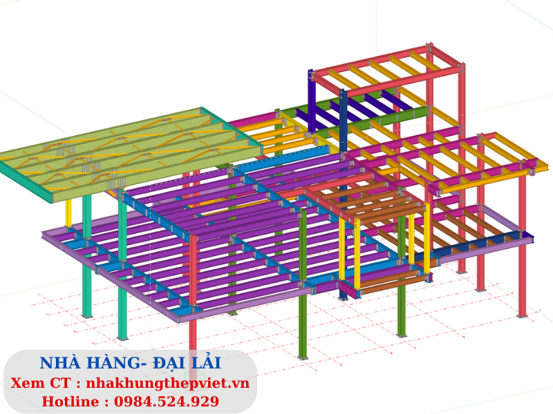 nhà khung thép nhà hàng, nhà khung thép, nhà hàng khung thép, khung thép nhà hàng, khung thép quán cafe, cafe khung thép, nhà khung thép quán cafe