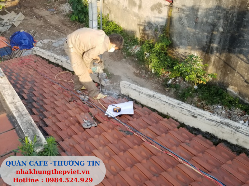 nhà khung thép, cơi nới vật liệu nhẹ, coi noi, vat lieu nhe, nhà khung thép 1 tầng, 2 tầng, quán cafe