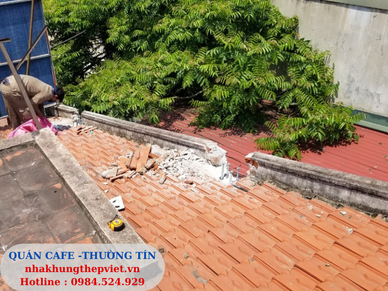 nhà khung thép, cơi nới vật liệu nhẹ, coi noi, vat lieu nhe, nhà khung thép 1 tầng, 2 tầng, quán cafe