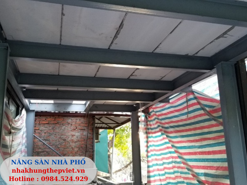 nhà khung thép, nha khung thep, cải tạo, cai tao, nâng tầng, nang tang, vật liệu nhẹ, vat lieu nhe,sàn alc, alc