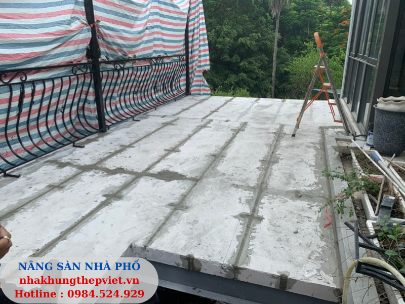 nhà khung thép, nha khung thep, cải tạo, cai tao, nâng tầng, nang tang, vật liệu nhẹ, vat lieu nhe,sàn alc, alc