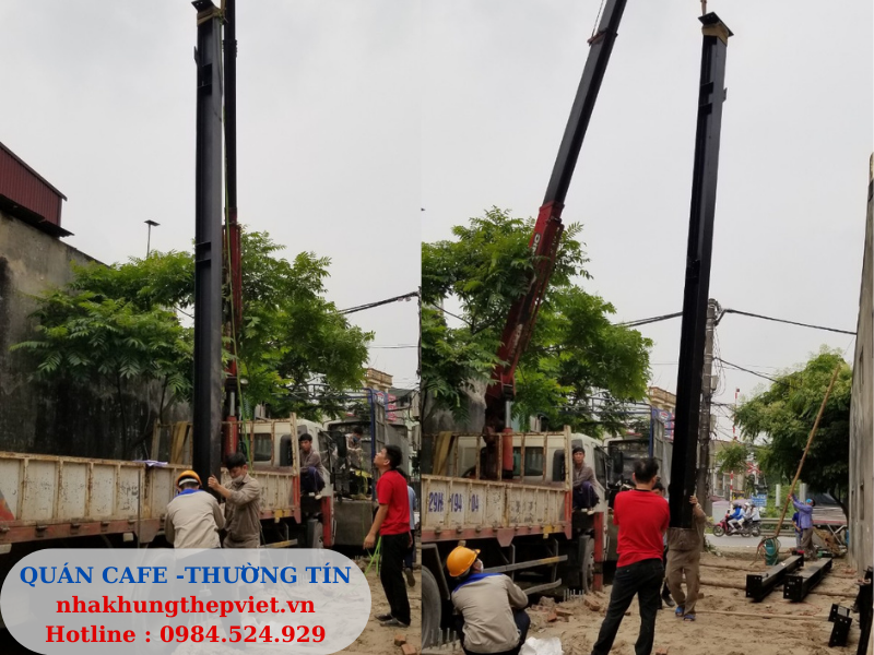 nhà khung thép, cơi nới vật liệu nhẹ, coi noi, vat lieu nhe, nhà khung thép 1 tầng, 2 tầng, quán cafe