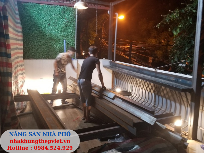 nhà khung thép, nha khung thep, cải tạo, cai tao, nâng tầng, nang tang, vật liệu nhẹ, vat lieu nhe,sàn alc, alc