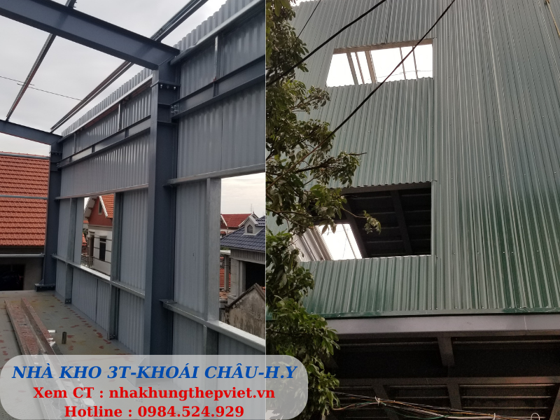 nhà kho,nhà kho 2 tầng, nhà kho 3 tầng, nhà khung thép, nhà khung sắt, nhà thép, nhà nâng tầng, nâng tầng nhà thép, cải tạo nhà, cải tạo nhà khung thép