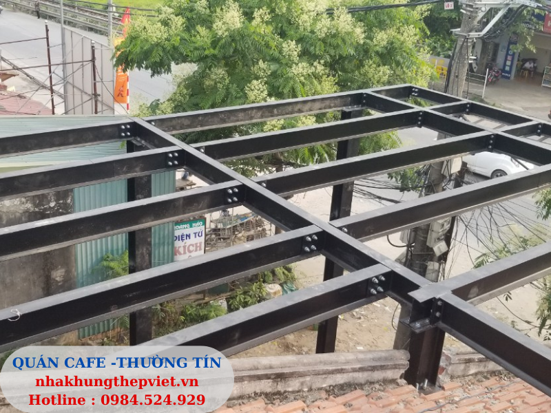 nhà khung thép, cơi nới vật liệu nhẹ, coi noi, vat lieu nhe, nhà khung thép 1 tầng, 2 tầng, quán cafe