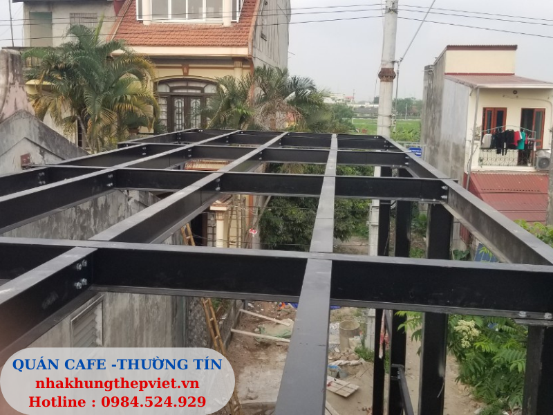 nhà khung thép, cơi nới vật liệu nhẹ, coi noi, vat lieu nhe, nhà khung thép 1 tầng, 2 tầng, quán cafe