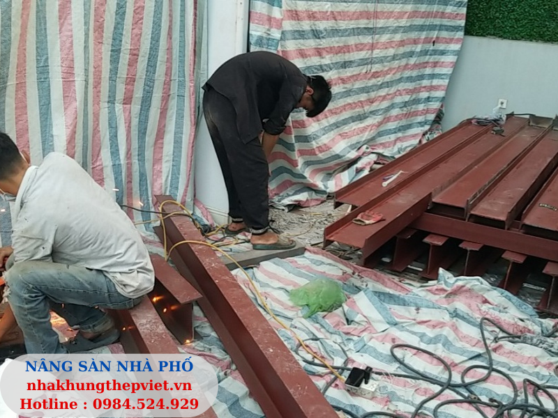 nhà khung thép, nha khung thep, cải tạo, cai tao, nâng tầng, nang tang, vật liệu nhẹ, vat lieu nhe,sàn alc, alc