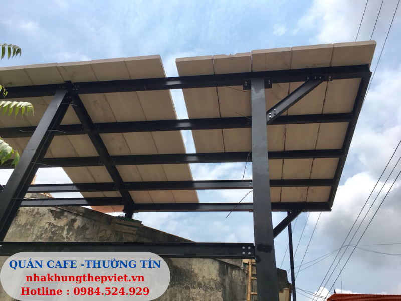 nhà khung thép, cơi nới vật liệu nhẹ, coi noi, vat lieu nhe, nhà khung thép 1 tầng, 2 tầng, quán cafe