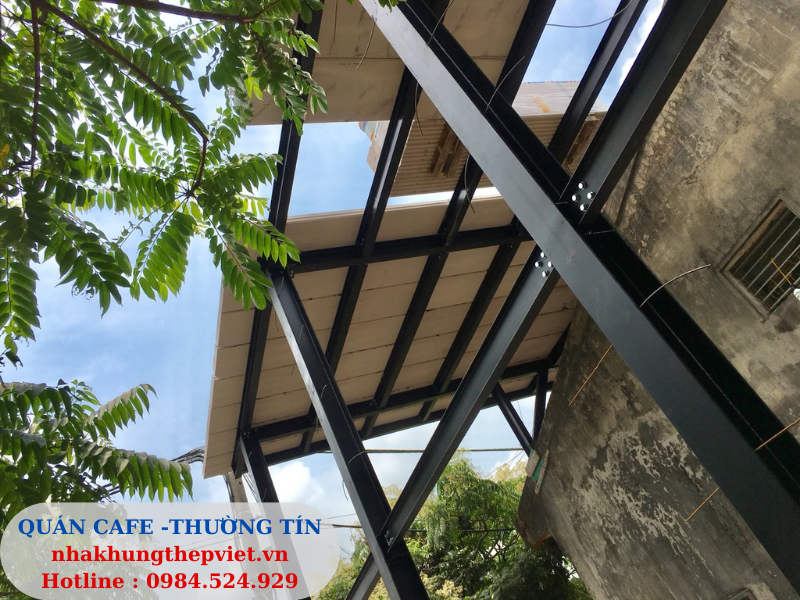 nhà khung thép, cơi nới vật liệu nhẹ, coi noi, vat lieu nhe, nhà khung thép 1 tầng, 2 tầng, quán cafe