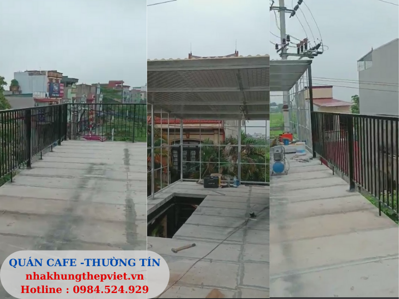 nhà khung thép, cơi nới vật liệu nhẹ, coi noi, vat lieu nhe, nhà khung thép 1 tầng, 2 tầng, quán cafe