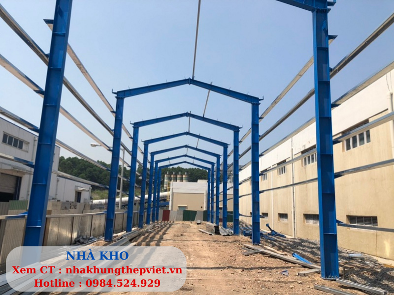 nhà kho, nha kho, sửa chữa nhà kho, nâng tầng nhà phố, nhà khung thép, khung thép, nha khung thep