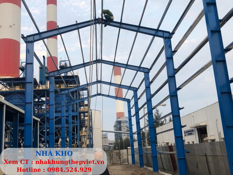nhà kho, nha kho, sửa chữa nhà kho, nâng tầng nhà phố, nhà khung thép, khung thép, nha khung thep