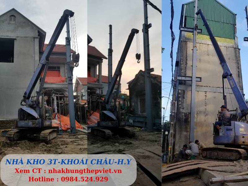 nhà kho,nhà kho 2 tầng, nhà kho 3 tầng, nhà khung thép, nhà khung sắt, nhà thép, nhà nâng tầng, nâng tầng nhà thép, cải tạo nhà, cải tạo nhà khung thép